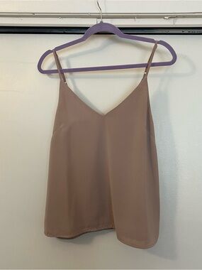 Showpo Taupe V-Neck Satin Camisole